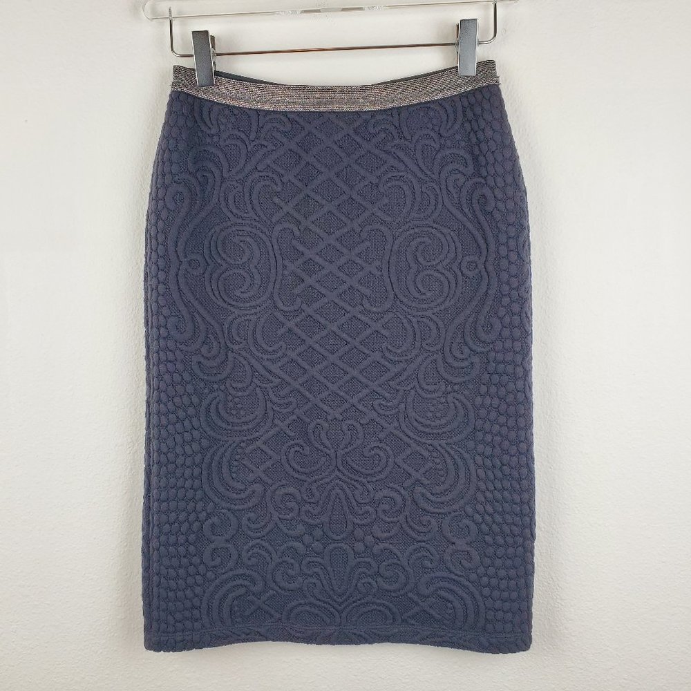 Moulinette soeurs anthropologie skirt black maximalism M boho